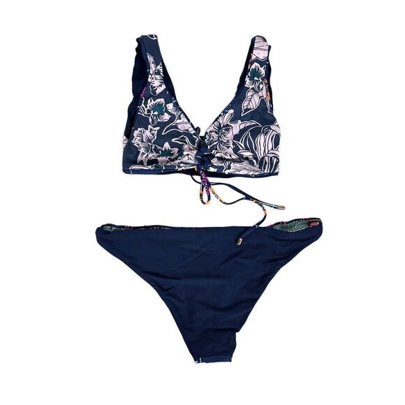 Maaji Reversible Bikini size Blue Large - Picture 2 of 11